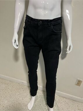 waimea black skinny jeans size 34.